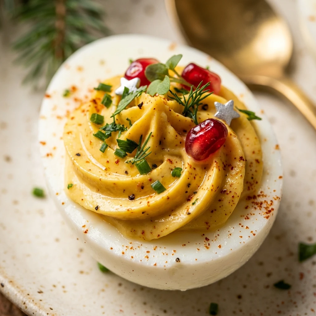 Deviled Eggs for Christmas