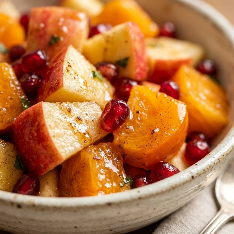 Fall Fruit Salad with Maple-Cinnamon Citrus Dressing