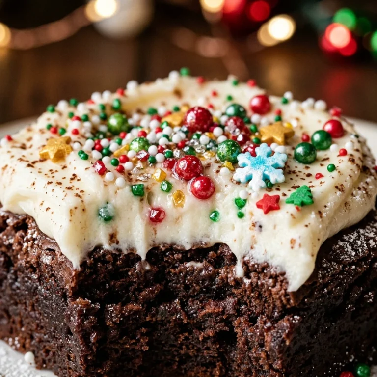 Frosted Christmas Brownies