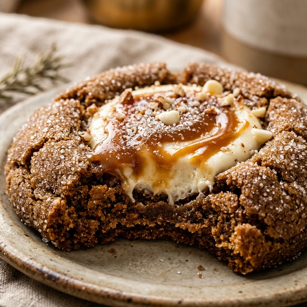 Gingerbread Cheesecake Cookies