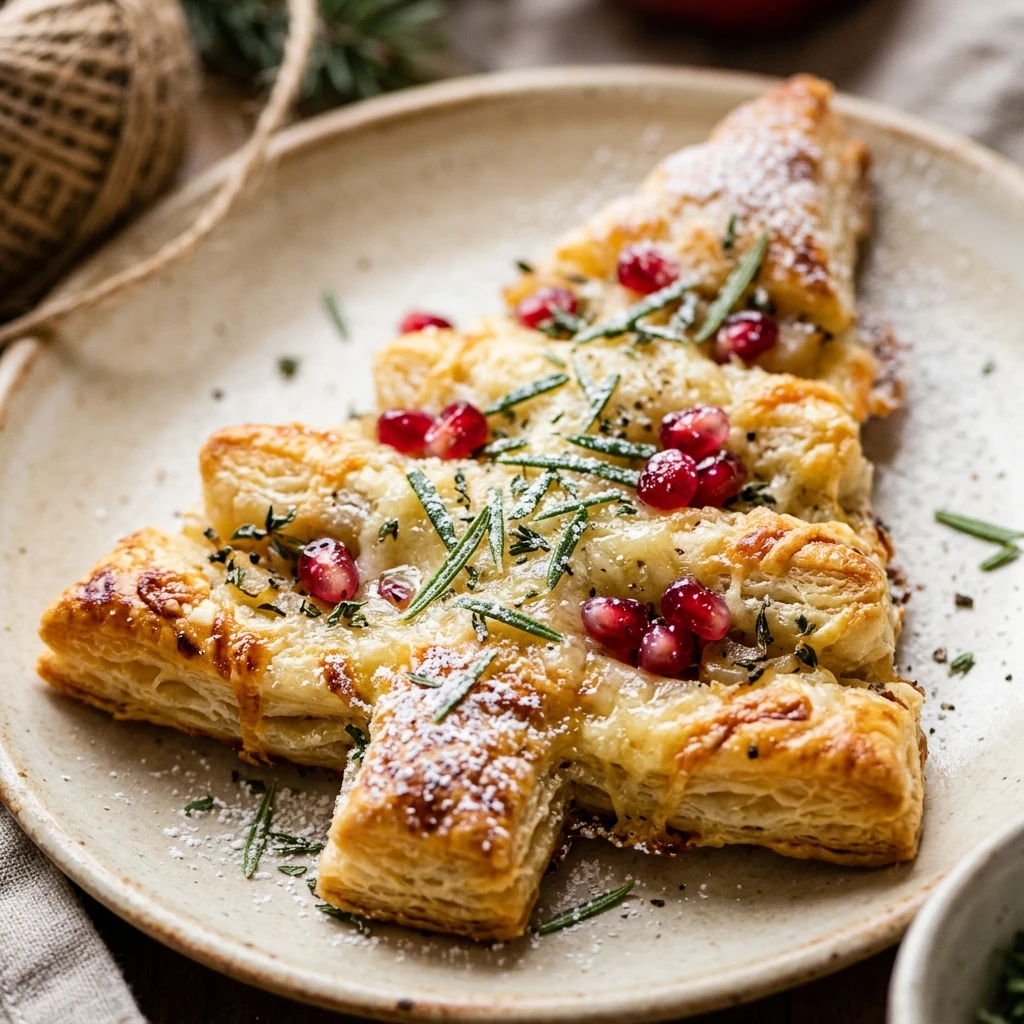 Puff Pastry Christmas Tree Appetizer
