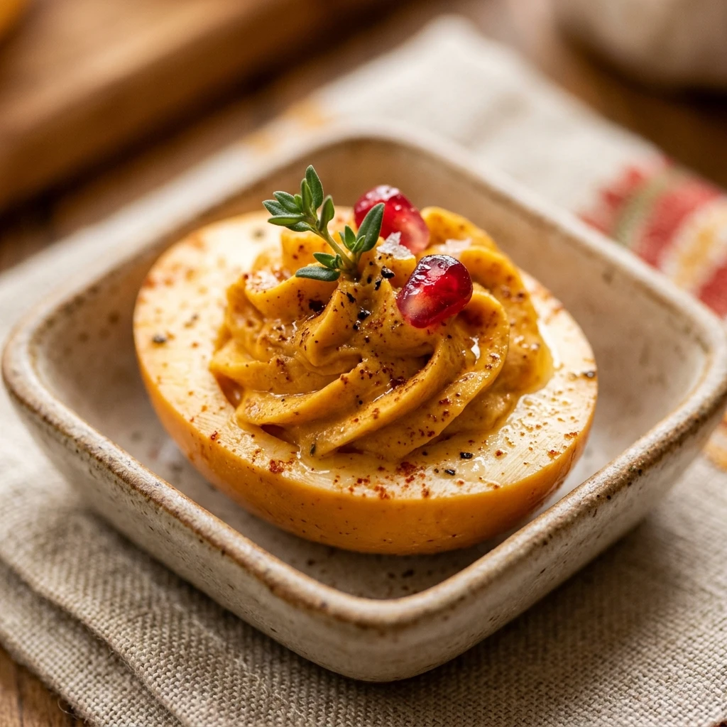 Pumpkin Deviled Eggs Thanksgiving Appetizers